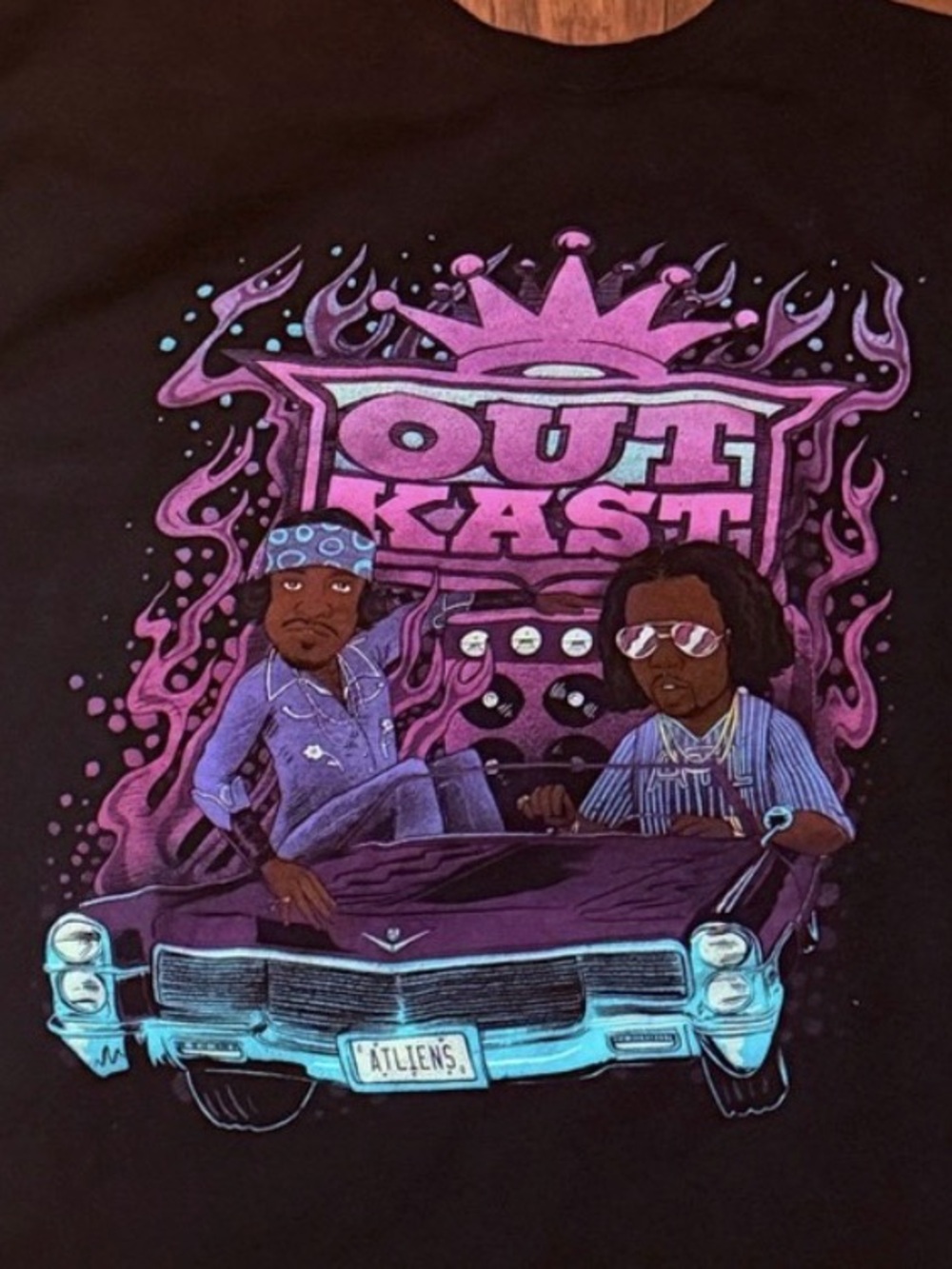Outkast Black Graphic T-Shirt
